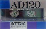 Compact Cassette TDK AD 120 "AD-120G" Type I Normal 1987 Japan