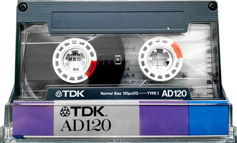 Compact Cassette TDK AD 120 "AD-120G" Type I Normal 1987 Japan