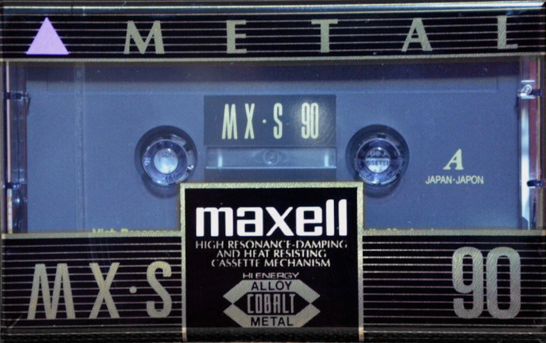 Compact Cassette Maxell MX-S 90 Type IV Metal 1994 North America