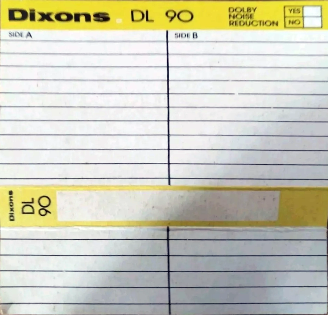 Compact Cassette Dixons DL 90 Type I Normal 1979 UK