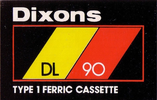 Compact Cassette Dixons DL 90 Type I Normal 1979 UK