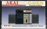 Compact Cassette Akai LN 60 "PJ-41" Type I Normal Brazil
