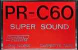 Compact Cassette Super Sound 60 "PR-C60" Type I Normal Unknown Country