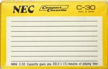 Compact Cassette NEC 30 Type I Normal 1972 Europe