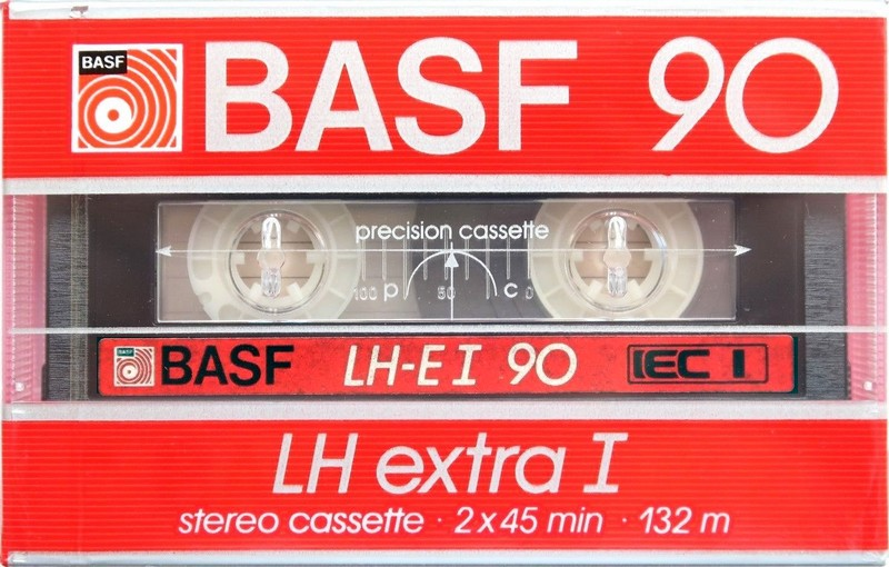 Compact Cassette BASF LH Extra I 90 "LH-E I" Type I Normal 1985 North America