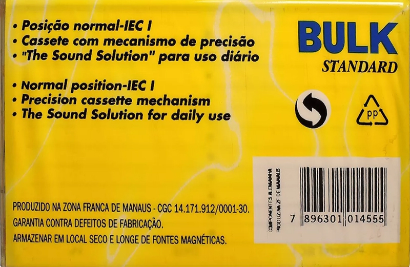 Compact Cassette Bulk 60 Type I Normal Brazil