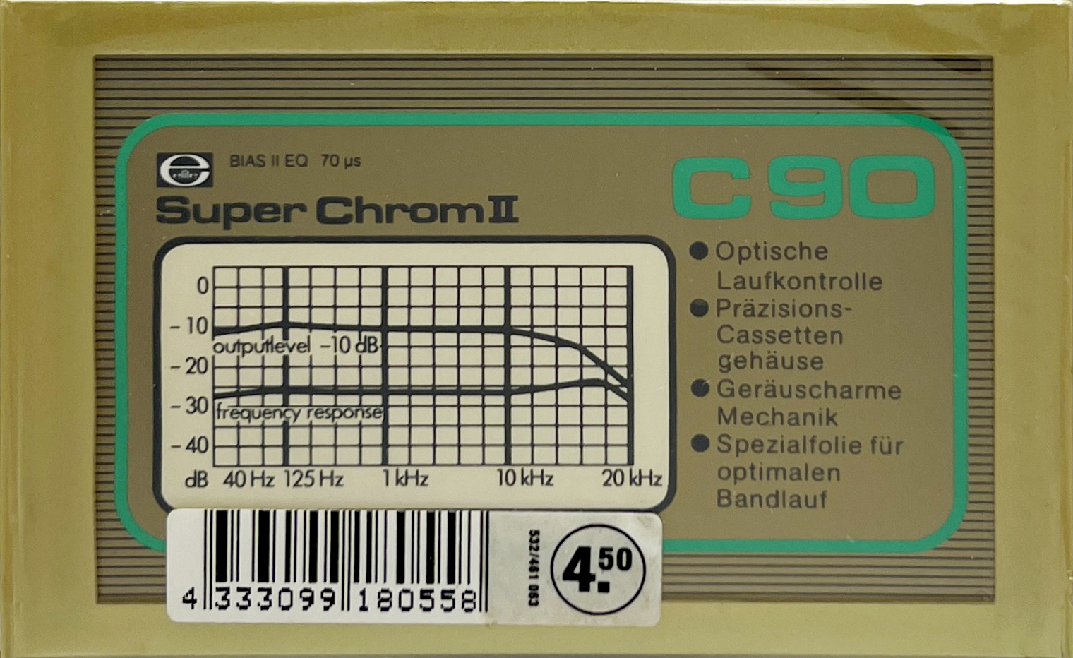 Compact Cassette Elite 90 Type II Chrome 1982 Germany