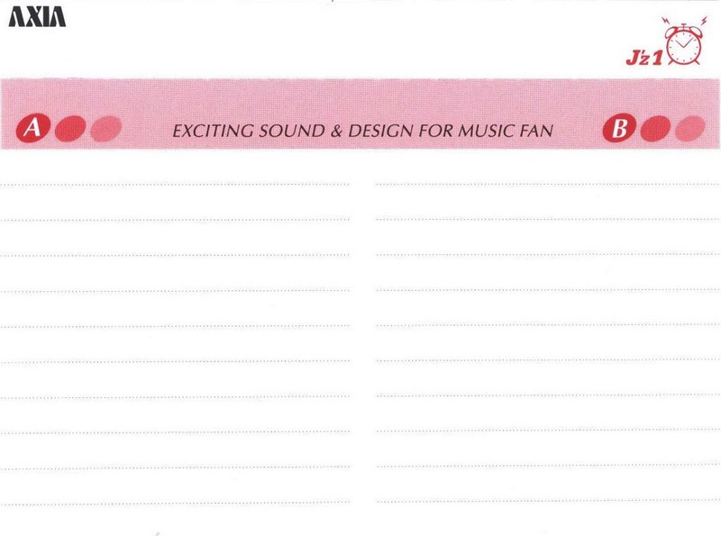 Compact Cassette AXIA J`z 1 46 "JZ1G 46" Type I Normal 1997 Japan