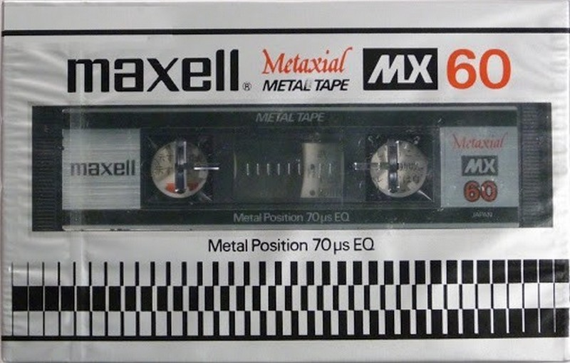Compact Cassette Maxell MX 60 Type IV Metal 1980 Japan