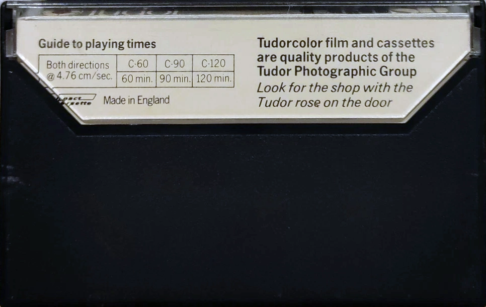 Compact Cassette Tudor Photographic SD 60 Type I Normal UK