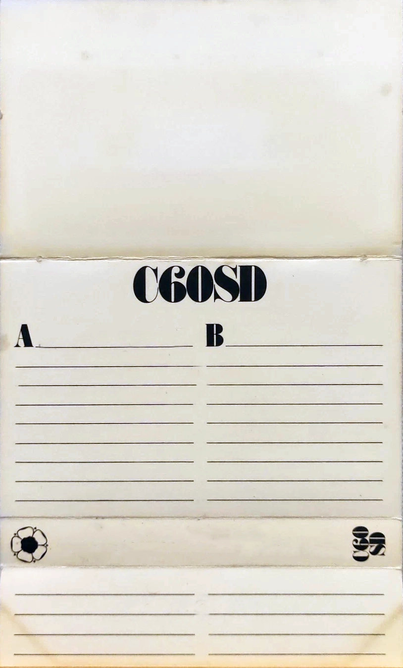 Compact Cassette Tudor Photographic SD 60 Type I Normal UK