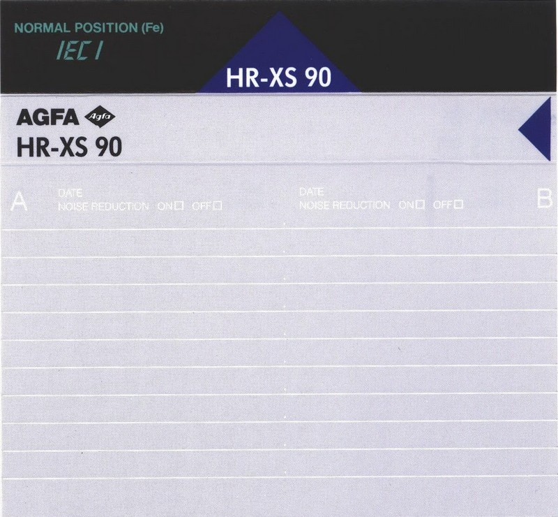 Compact Cassette: AGFA  - HR-XS 90