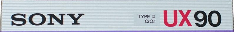 Compact Cassette Sony UX 90 Type II Chrome 1986 USA