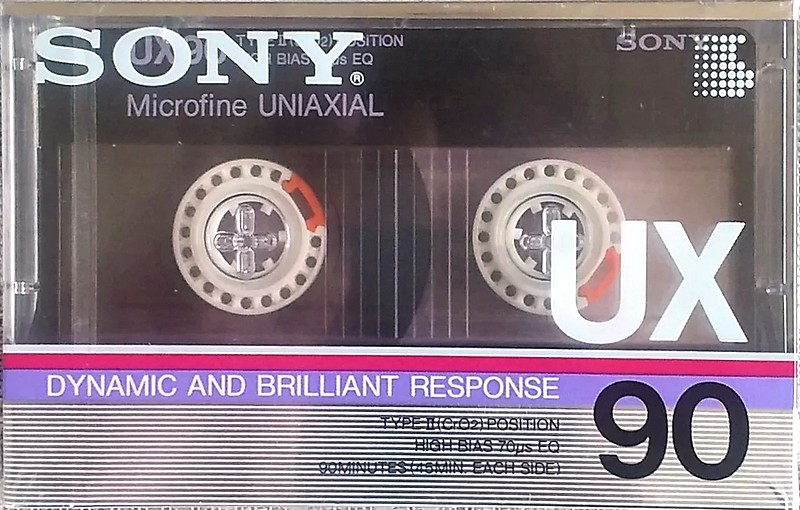 Compact Cassette Sony UX 90 Type II Chrome 1986 USA