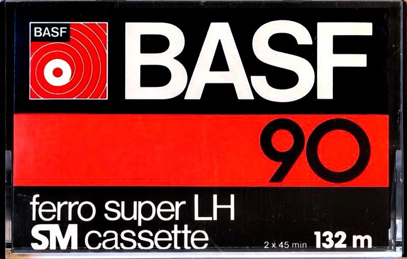 Compact Cassette BASF Ferro Super LH 90 "Big Oval Window" Type I Normal 1977 Europe