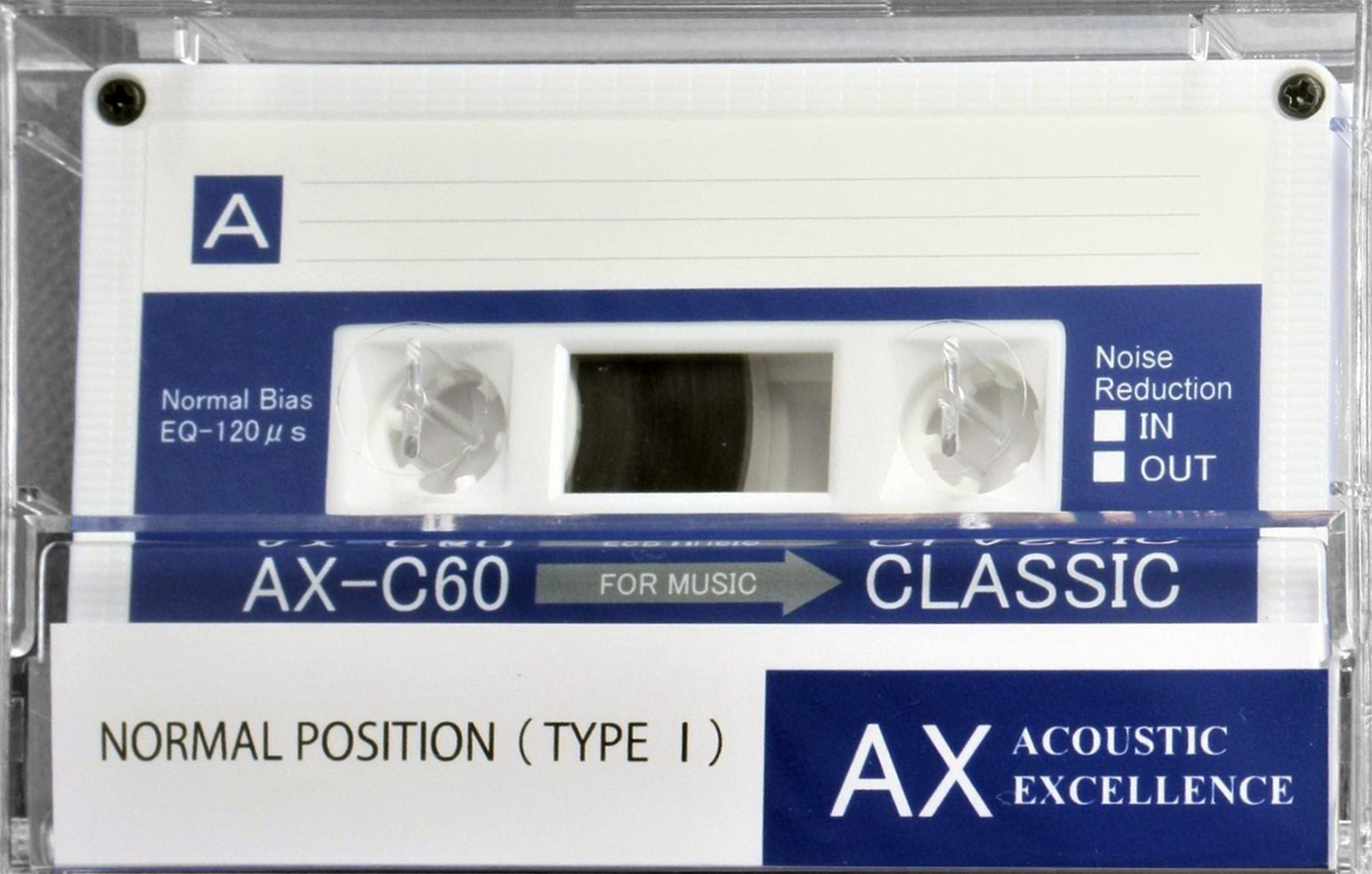 Compact Cassette Classic AX / Blue 60 Type I Normal 2022 Worldwide