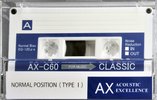 Compact Cassette Classic AX / Blue 60 Type I Normal 2022 Worldwide