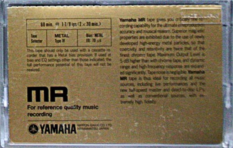 Compact Cassette:  Yamaha - MR 60