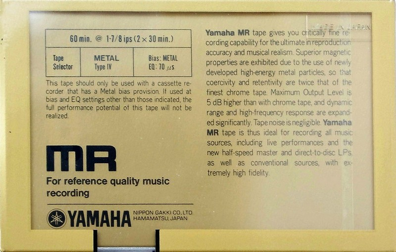 Compact Cassette:  Yamaha - MR 60