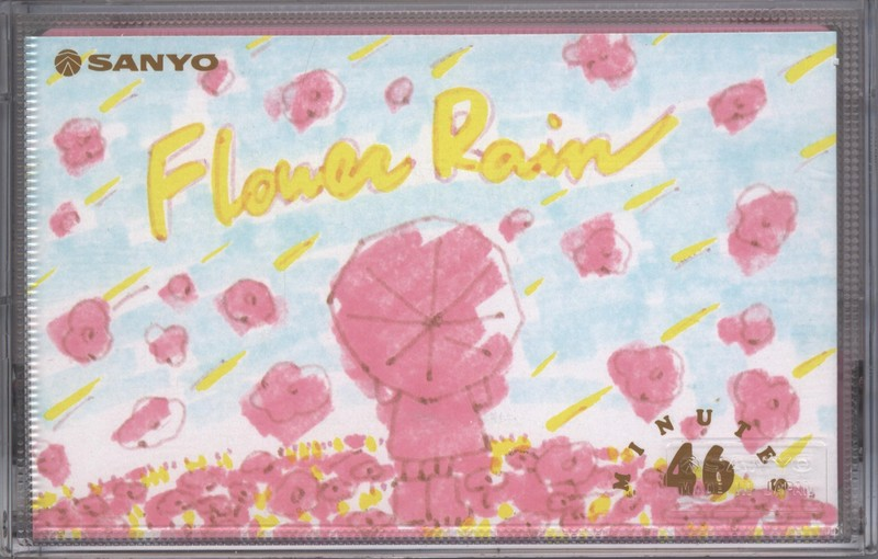 Compact Cassette Sanyo Flowers 46 "Flower Rain C-U46W(R)" Type I Normal 1986 Japan
