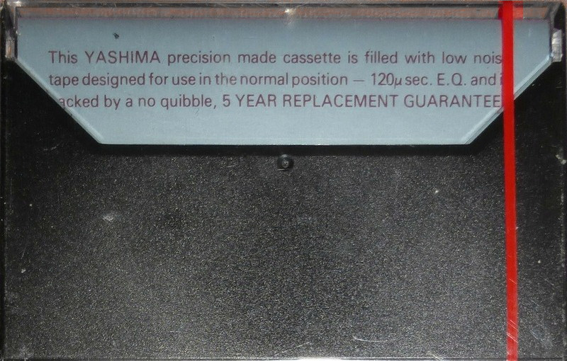 Compact Cassette Yashima UFO+ 120 Type I Normal 1979 UK