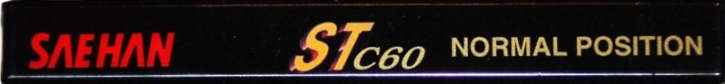 Compact Cassette Saehan ST 60 Type I Normal 1997 Europe