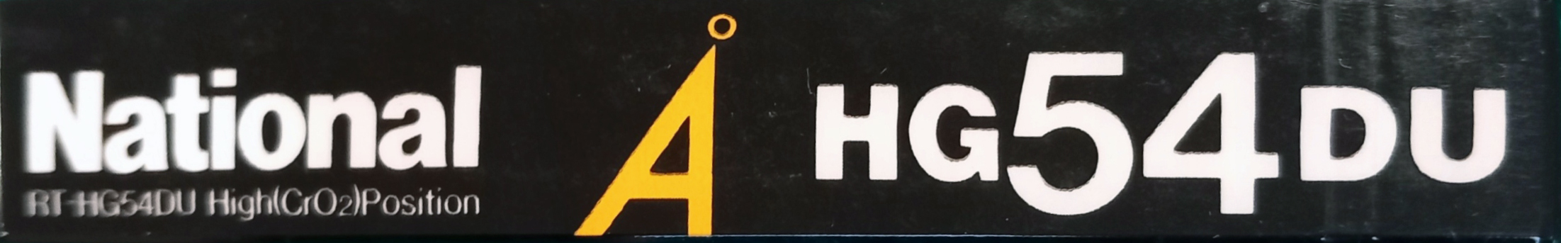 Compact Cassette National Angrom HG-DU 54 "RT-HG54DU" Type II Chrome 1985 Japan