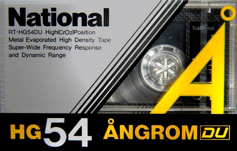 Compact Cassette National Angrom HG-DU 54 "RT-HG54DU" Type II Chrome 1985 Japan