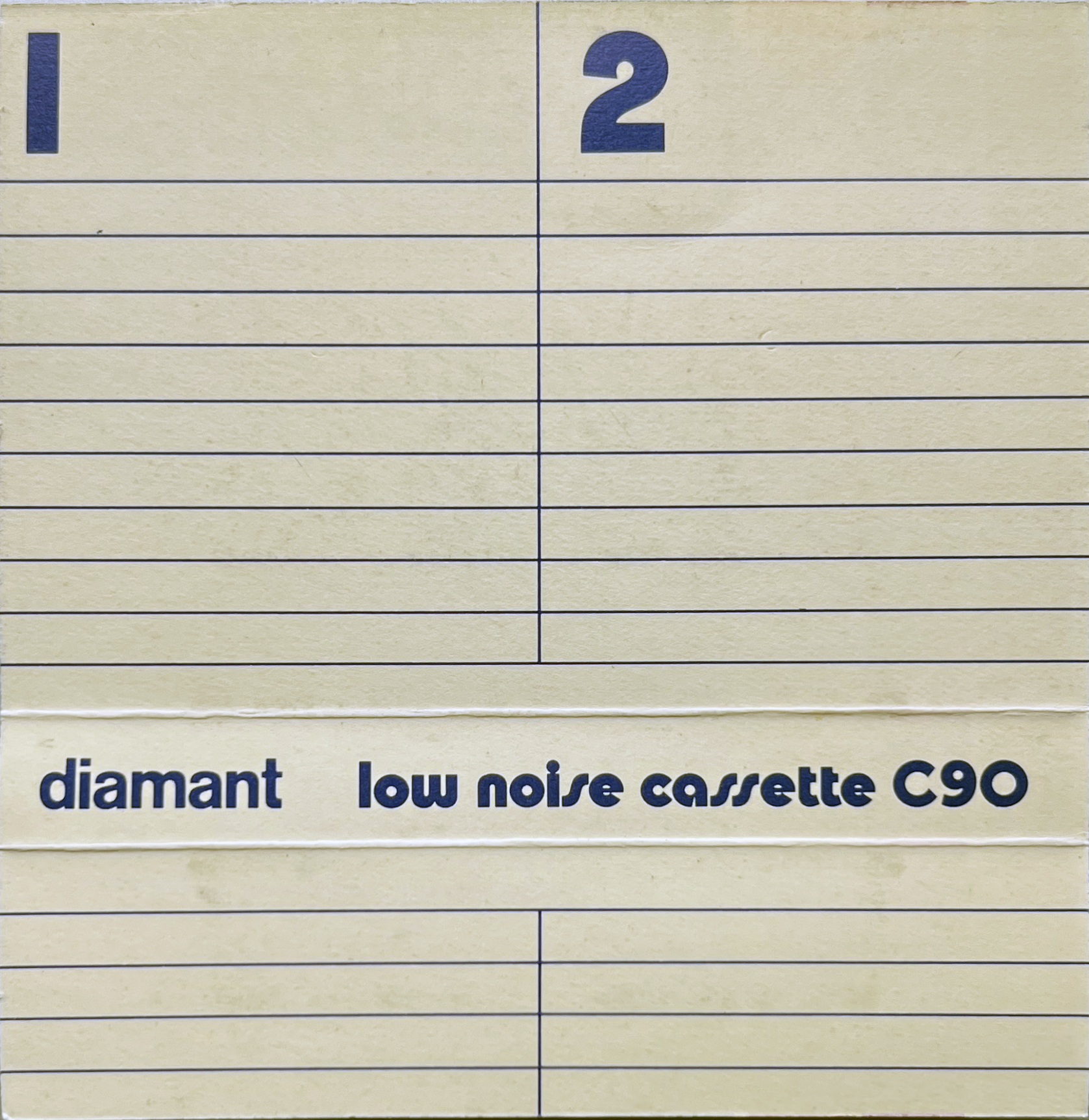 Compact Cassette diamant (ABM) Low Noise 90 Type I Normal Europe