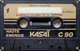Compact Cassette Kasai 90 Type I Normal 1979 Hong Kong