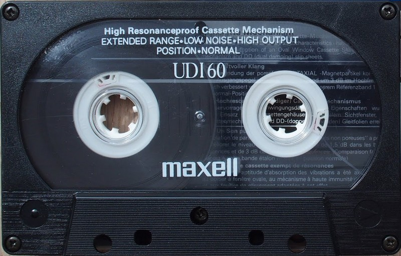 Compact Cassette Maxell UDI / UD1 60 Type I Normal 1988 Europe