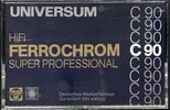 Compact Cassette Universum 90 Type III Ferro Chrome 1978 Europe