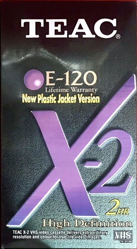 VHS, Video Home System Teac X-2 120 Type I Normal Europe