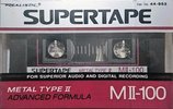 Compact Cassette SUPERTAPE MII 100 Type II Chrome 1988 USA