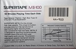 Compact Cassette SUPERTAPE MII 100 Type II Chrome 1988 USA