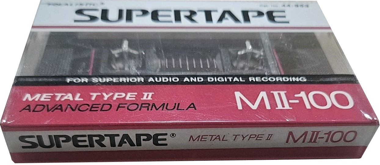 Compact Cassette SUPERTAPE MII 100 Type II Chrome 1988 USA
