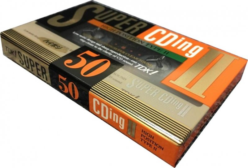 Compact Cassette TDK Super CDing 2 50 "SCD2-50A" Type II Chrome 1993 Japan