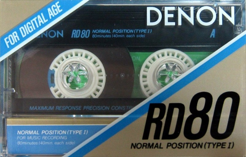 Compact Cassette Denon RD 80 "RD80M" Type I Normal 1987 Japan