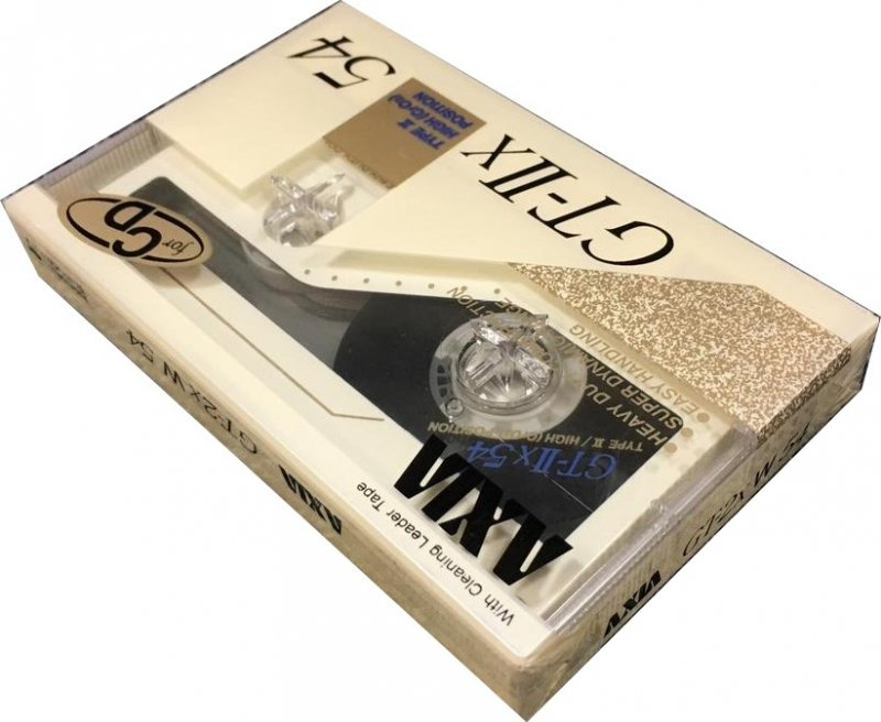 Compact Cassette AXIA GT-IIx 54 "GT-2x W 54" Type II Chrome 1989 Japan