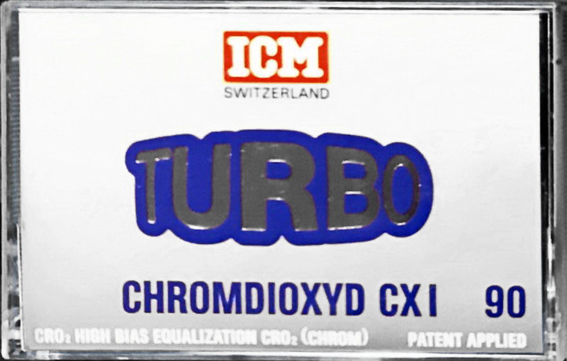 Compact Cassette ICM CX I 90 "Turbo" Type II Chrome 1984 Europe
