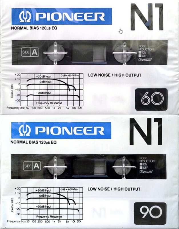 Compact Cassette Pioneer N1 60 Type I Normal 1981 Japan