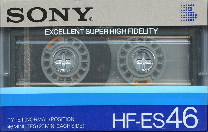 Compact Cassette Sony HF-ES 46 Type I Normal 1985 Japan