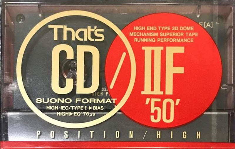 Compact Cassette Thats CD-IIF 50 Type II Chrome 1990 Japan
