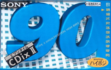 Compact Cassette Sony CDix II 90 "C-90CDX2D" Type II Chrome 1996 Japan