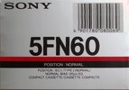 5 pack Sony FN 60 "5FN60A" Type I Normal 1988 Europe