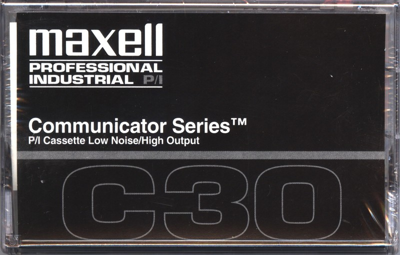 Compact Cassette Maxell Professional Industrial P/I 30 Type I Normal 1996 USA