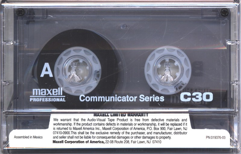 Compact Cassette: Maxell / Hitachi Maxell - Communicator Series 30