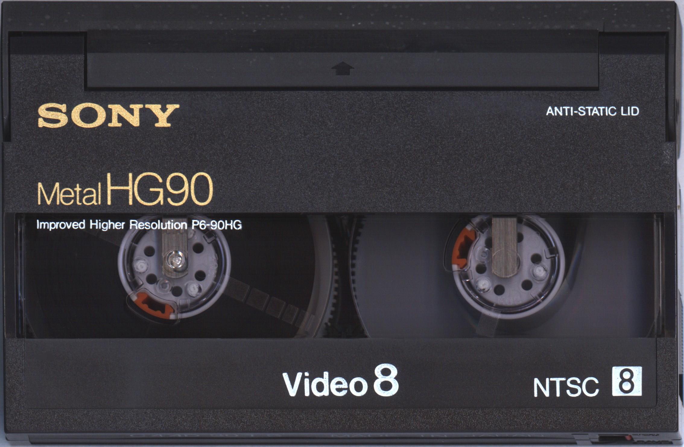 Video8, Hi8, Digital8 Sony HG 90 "Video8 P6-90HG" Type IV Metal 1992 North America