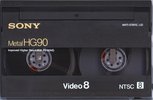 Video8, Hi8, Digital8 Sony HG 90 "Video8 P6-90HG" Type IV Metal 1992 North America