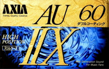 Compact Cassette AXIA AU-IIx 60 "AU2X A 60" Type II Chrome 1992 Japan